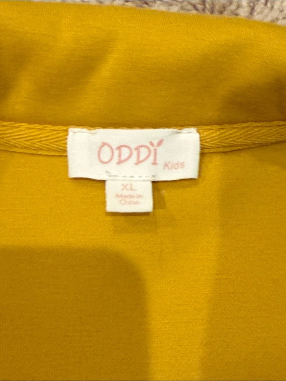 Kids Mustard Yellow Fleece Jacket